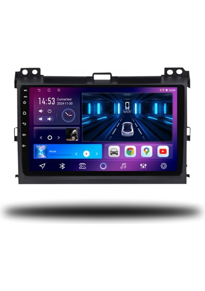 Caros Toyota Land Cruiser Prado 2004-2009 Uyumlu Android Multimedya 4gb Ram 64GB Hafıza