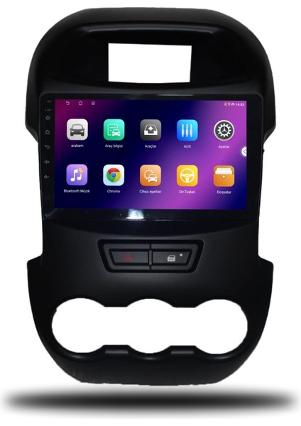 Carplayer Ford Ranger 2012-2015 Uyumlu Android Multimedya 8gb Ram 128GB Hafıza fiyatları