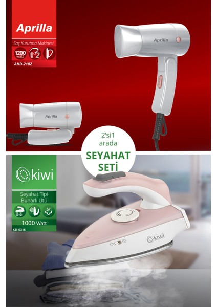 Pratik Seyahat Seti: Katlanabilir Ütü ve Saç Kurutma Makinesi ile Kolay Yolculuk