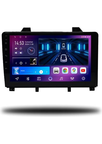 Carplayer Peugeot 5008 2009-2015 Uyumlu Android Multimedya Manuel Klima 8gb Ram 128GB Hafıza