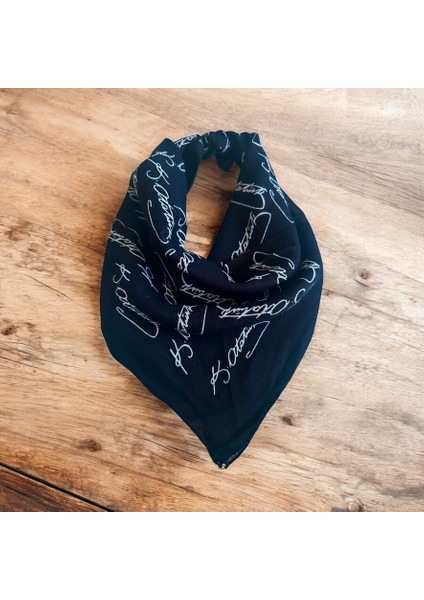 Atatürk Imzalı Kırmızı ve Siyah 2'li Renk Unisex Cotton Bandana Fular 23 Nisan Bandana modelleri