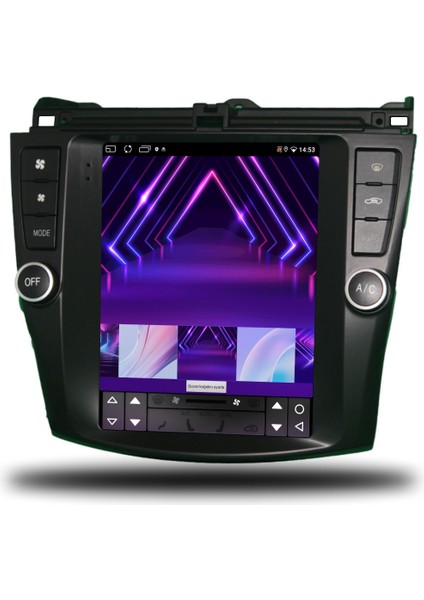 Carplayer Honda Accord Tesla Uyumlu Android Multimedya 6gb Ram 64GB Hafıza