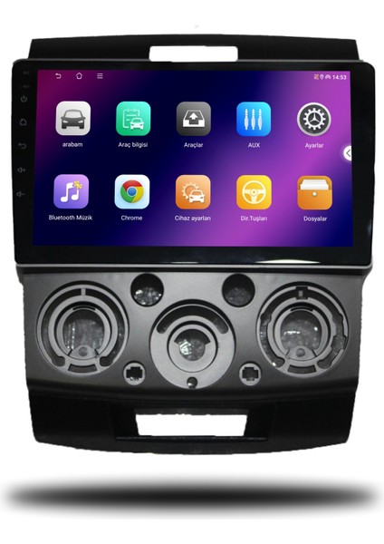 Carplayer Ford Ranger 2006-2011 Uyumlu Android Multimedya 6gb Ram 64GB Hafıza fiyatları