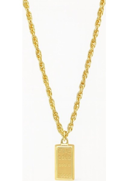 Külçe Gramlık 60CM Zincirli Vıp Kaplama Kolye