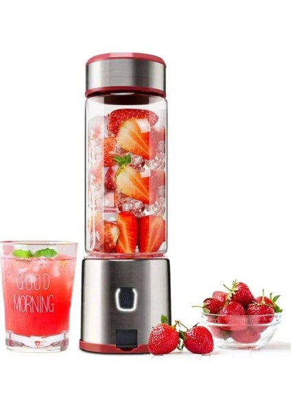 450 ml Taşınabilir Metal Kişisel Blender, Shake ve Smoothies Için Şık ve Güçlü Tasarım