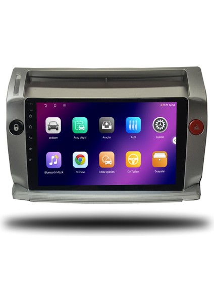 Carplayer Citroen C4 2005-2010 Uyumlu Android Multimedya 8gb Ram 128GB Hafıza fiyatları