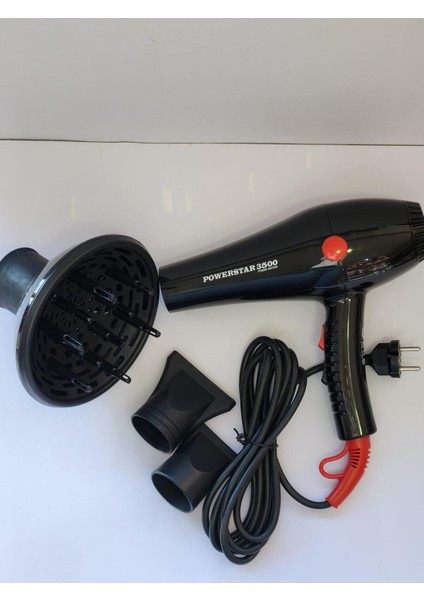 Profesyonel Siyah Saç Kurutma Fön Makinesi, Güçlü ve Hızlı Kurutma Özelliği