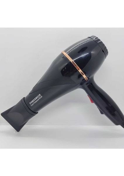 2500W Turbo Profesyonel Kuaför Fön ve Saç Kurutma Makinası, Siyah