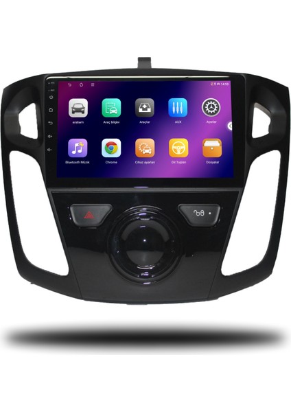 Caros Ford Focus 3-4 2012-2018 Uyumlu Android Multimedya 4gb Ram 64GB Hafıza fiyatları