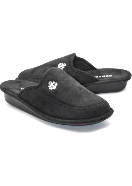 Erkek Siyah Kadife Kışlık Günlük Ev Terliği indirimleri