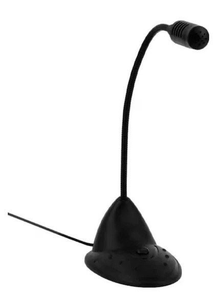 T21 Siyah Masa Üstü 3.5 mm Jacklı Aç Kapa Düğmeli Ayarlanabilir Laptop Bilgisayar Uyumlu Mikrofon fiyatları