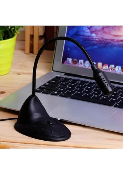 T21 Siyah Masa Üstü 3.5 mm Jacklı Aç Kapa Düğmeli Ayarlanabilir Laptop Bilgisayar Uyumlu Mikrofon fırsatları