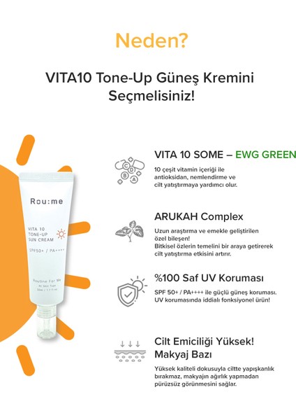 VITA10 Aydınlatıcı&kırışıklık Karşıtı Güneş Kremi SPF50+ Pa++++ modelleri