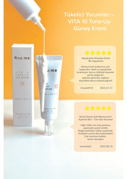 VITA10 Aydınlatıcı&kırışıklık Karşıtı Güneş Kremi SPF50+ Pa++++