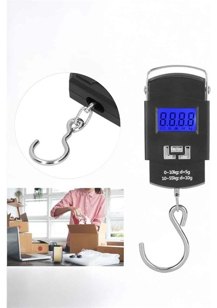 50 kg El Kantarı Ağırlık Ölçer Dijital Ekranlı Kancalı Portatif modelleri