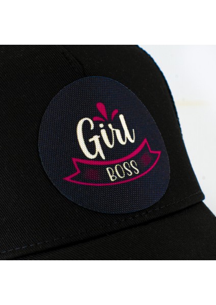 Girl Boss Patron Fileli Siyah Beyzbol Kadın Şapka Trucker Cap modelleri