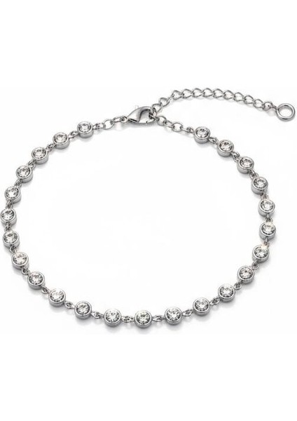 925 Ayar Gümüş Su Yolu Bileklik Kadın 2