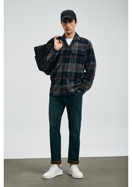 Laon Erkek Basic Gömlek Regular Fit Lacivert