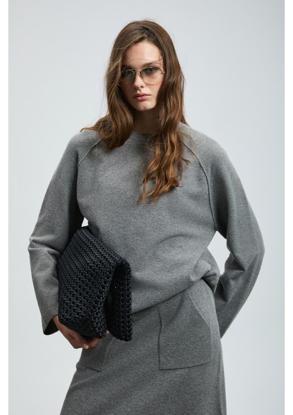 Holly Kadın Kazak Siyah