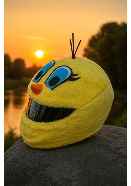 Peluş Kask Kılıfı Aksesuarı Tweety fiyatları