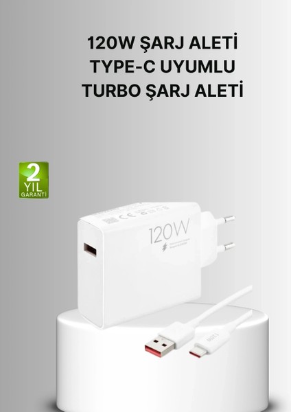 120W Mi Turbo Akıllı Tanıma Çipli Hızlı Şarj Cihazı Taşınabilir ve Dayanıklı