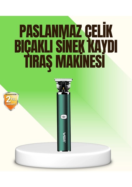 Koyu Yeşil Profesyonel Metal Gövdeli Saç Kesme Makinesi
