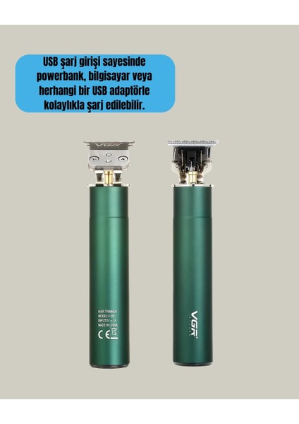 Koyu Yeşil Profesyonel Metal Gövdeli Saç Kesme Makinesi fırsatları