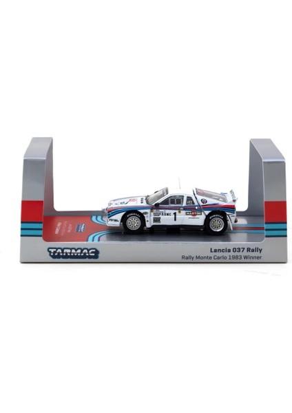Tarmac Works 1/64 Lancia 037 Rally Rally Monte Carlo 1983 #1 With Tarmac Cards fırsatları