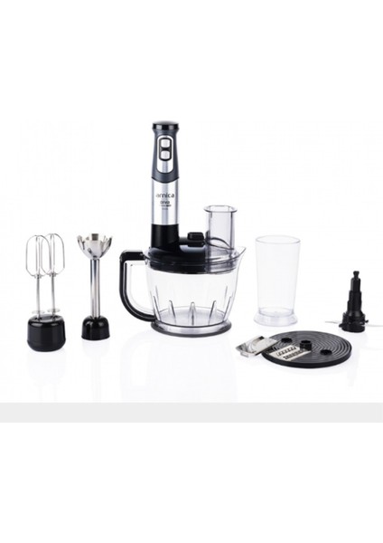 Şık ve Güçlü Çok Fonksiyonlu Gümüş Renkli Blender Seti, Mutfağınıza Şıklık Katın