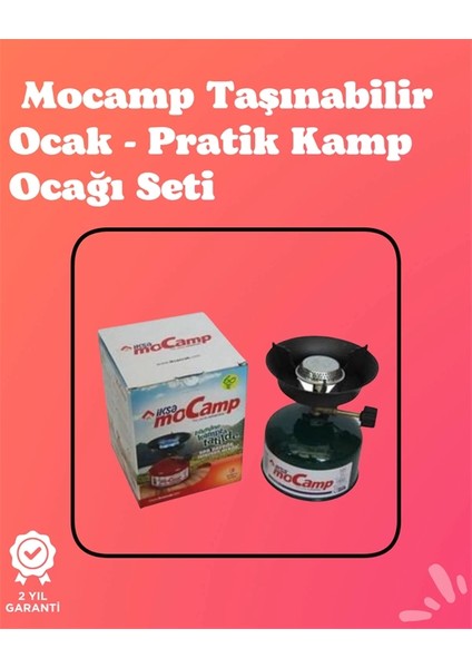 Kolay Ayarlanabilir Alevli ve Güvenli Metal Kamp Ocağı