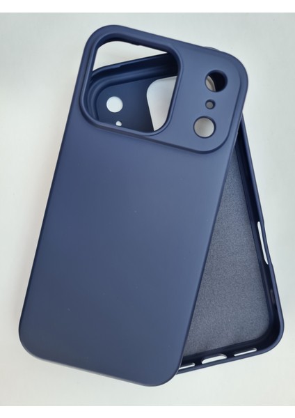 iPhone 17 Pro ile Uyumlu Lansman Içi Kadife Esnek Soft Silikon Kılıf