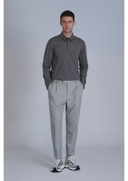 Evan Erkek Uzun Kol Tişört Siyah