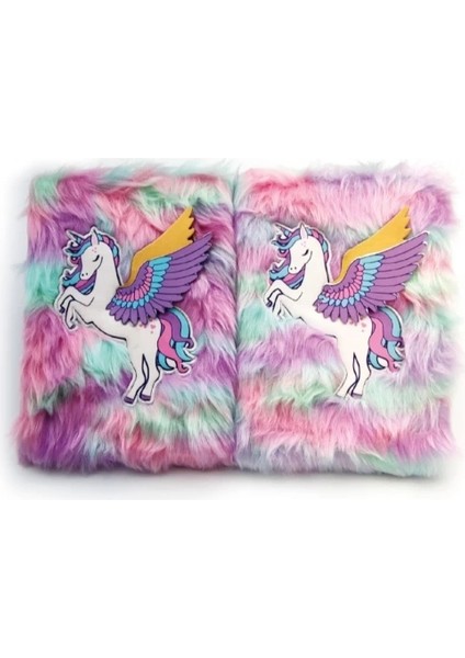 Unicorn Tasarımlı Peluş Hatıra Defteri