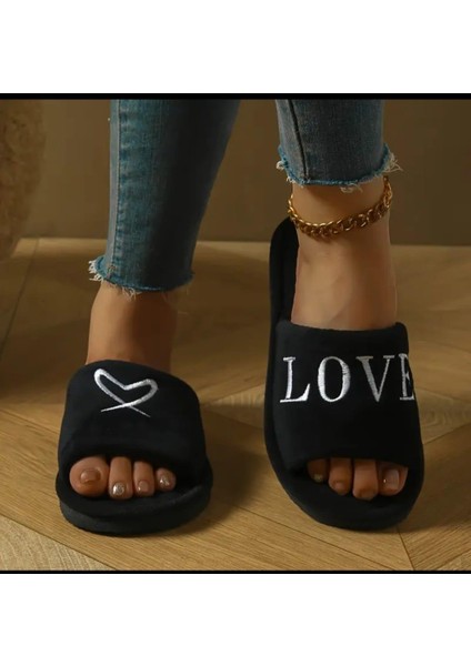 Kadın Kalp Desenli Peluş Ev Terliği fiyatları