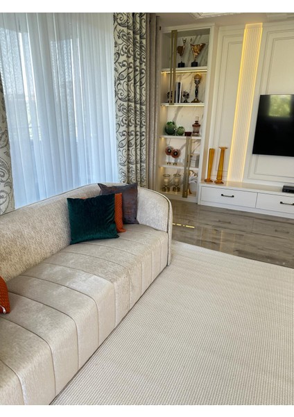 Twıst Yumuşak Dokulu Yolluk %100 Polyester Makina Halısı Oturma Odası Salon Mutfak Yatak Odası Halısı