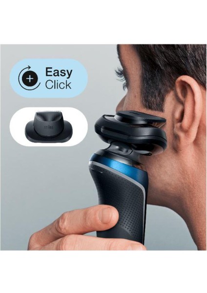 Kablosuz Tıraş Makinesi, Sensoflex, Easyclick, Islak & Kuru, Mavi, Seri 6 B1200S fırsatları