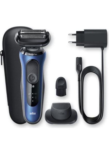 Kablosuz Tıraş Makinesi, Sensoflex, Easyclick, Islak & Kuru, Mavi, Seri 6 B1200S indirimleri