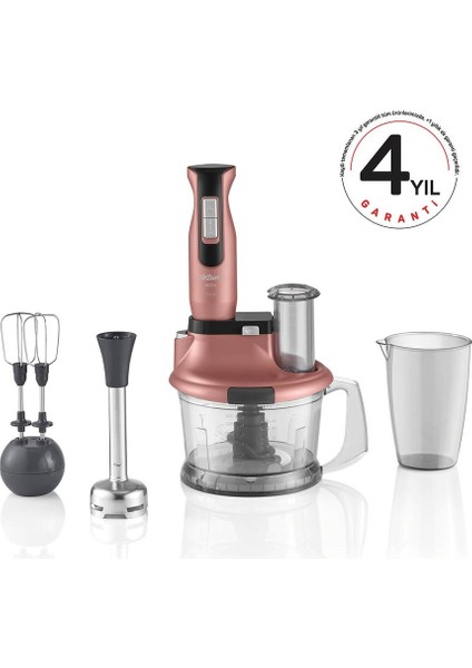Yüksek Güçlü Çok Fonksiyonlu Blender Seti, Gün Batımı Renk, 4 Yıl Garantili