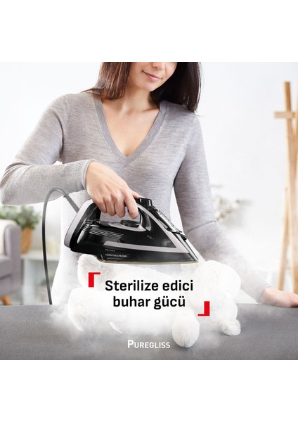 FV8062 3000W Buharlı Ütü, Kırışıklık Giderici, Siyah, Yüksek Performans modelleri