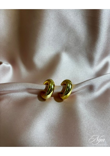 Ngn Jewelry Gold Halka Küpe