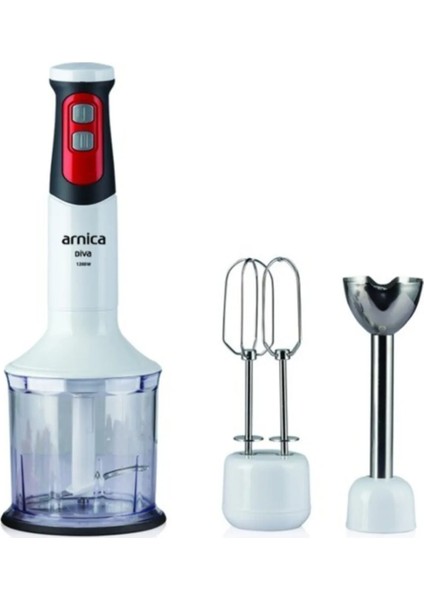 Beyaz Çok Fonksiyonlu Blender Seti, Güçlü ve Hızlı Karışımlar Için Ideal