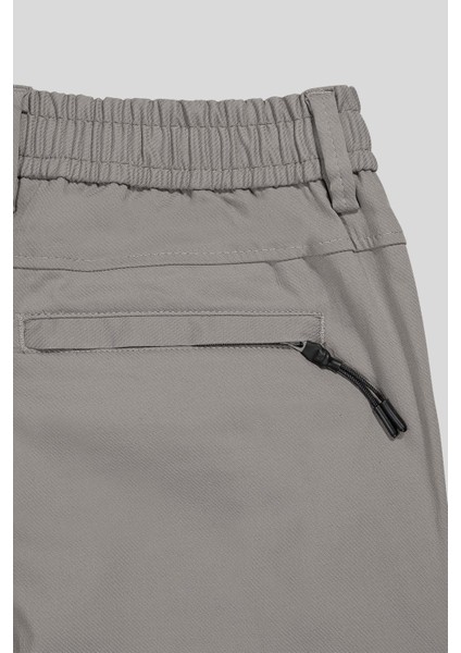 Beli Lastikli Dik Cep Arka Cep Fermuar Detaylı Jogger Erkek Pantolon