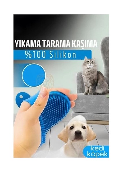 Bx Hayvan Tüy Toplama Yıkama Kaşınma Silikon Fırçası