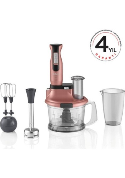 Çok Amaçlı Mutfak Robotu ve Blender Seti, Pembe Renk, Pratik Kullanım