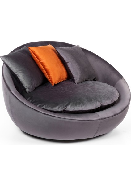 Fotelja Vol3 Koyu Gri Renk Kirlentli Tekli Berjer fırsatları