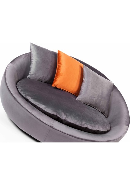 Fotelja Vol3 Koyu Gri Renk Kirlentli Tekli Berjer