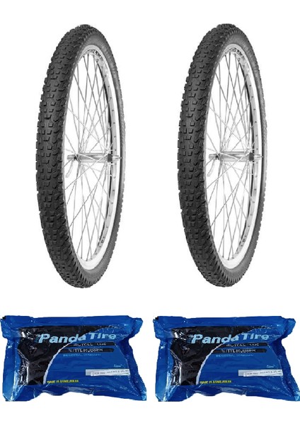Irc 26 Jant 26X2.10 Dark Side Bisiklet Dış Lastiği x 2 Adet + Plus Panda Iç Lastik Seti