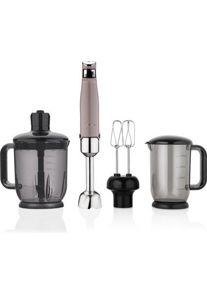 Performıx Mega Blender Seti Bej A449-02, Güçlü ve Şık Mutfak Gereci