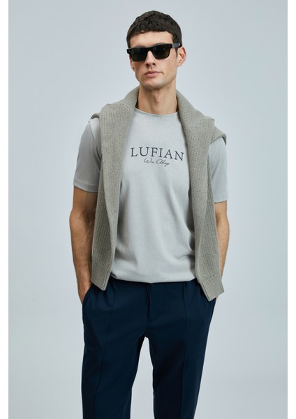 Love Regular Fit Erkek Bej T-Shirt (111020238)