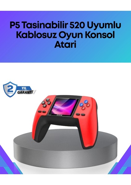 Tv Bağlantılı 520 Oyunlu P5 Retro Gamepad Konsol